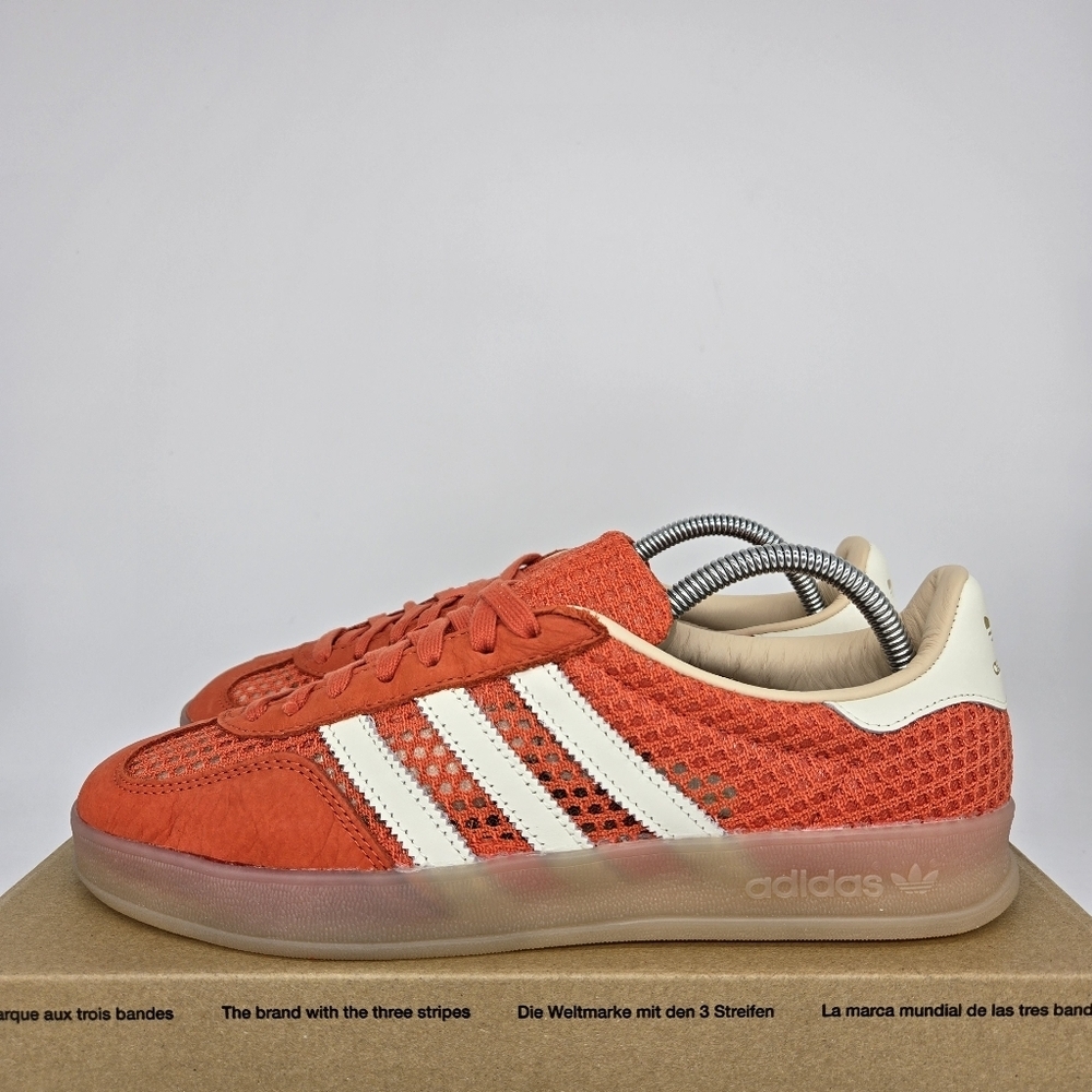 New adidas Gazelle Indoor Glow Amber Off White JS0713 Men's Shoes Size 12